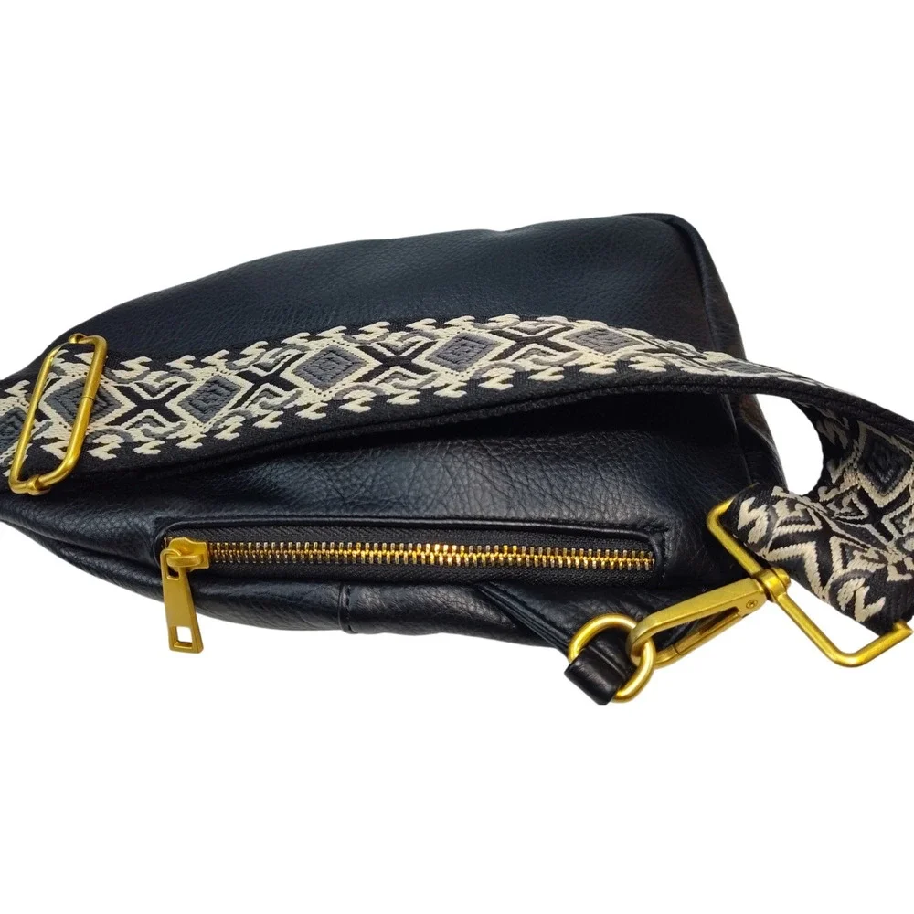 Style & Co Webbing Strap Small Sling Bag/Crossbody-Small/Medium-Black-NWOT